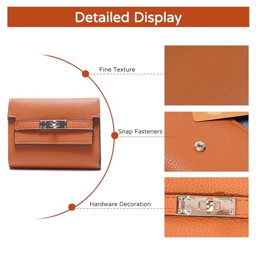 PORRASSO Women Wallet Fashion Leather Purse Card Holder Organizer Ladies Small Wallet Change Pouch White4