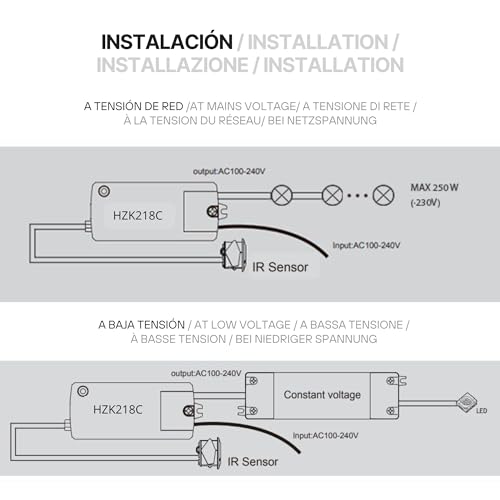 GBBC Elektronisches Sensorrelais HZK218C, Max. Erkennung 10 cm, Batteriebetrieben, Neutraler Ton, Bewegungsmelder