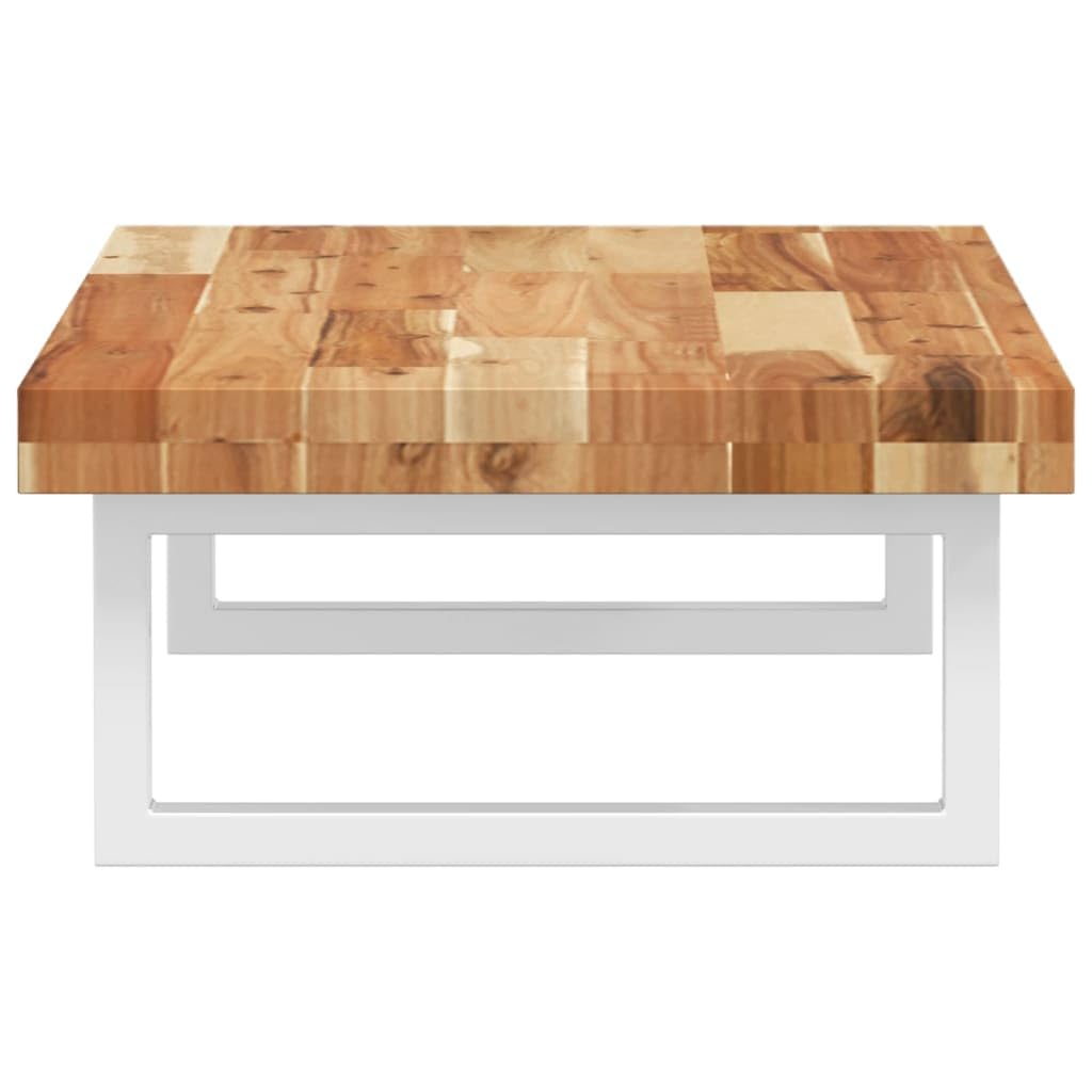 Scaffale per lavandino, montaggio a parete, in acciaio e legno di acacia massiccio, 60 x 40 cm, salvaspazio, per armadietto da bagno, lavabo, WC degli ospiti e bagno