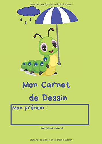 Mon Carnet de Dessin: Livre de Coloriage Enfant | 96 Pages de Cahier de coloriage à remplir avec 48 Dessins à colorier et 48 Pages Blanches pour Dessiner librement | Format A4 |