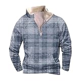 🔥🔥【Material】: Es ist aus hochwertigen Materialien gefertigt, langlebig genug für Ihr tägliches Tragen.🔥🔥【Anlässe】: Tägliches, lässiges, stilvolles Tragen und Outdoor-Aktivitäten wie Wandern, Tennis, Angeln, Dating, Training, Golf usw. Die Sweatshirt sind auch perfekte Geschenke für Ihre Freunde.