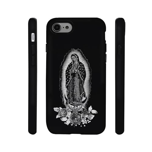qizjio Virgen De Guadalupe Phone Case Shockproof Protective Virgin Mary Our Lady Phone Cover for iPhone 7/8/SE