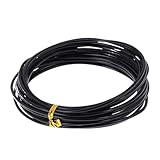 Alambre metálico para Escultura de Aluminio, Kit de Alambre Entrenamiento Bonsai Aluminio Anodizado Negro 6 Tamaños 1.0-3.5mm 5m(3.0mm)