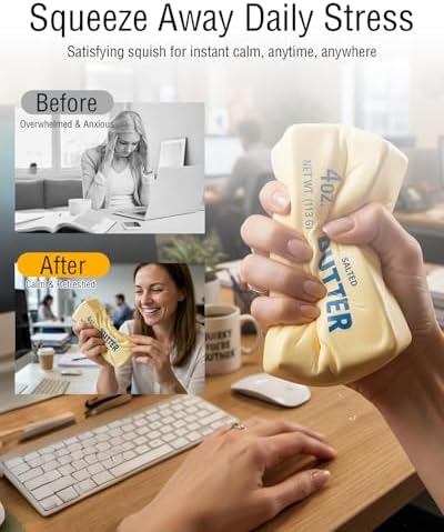 Butter Stick Squishy for Adults, 9.4 Γ 2.5 in - 3