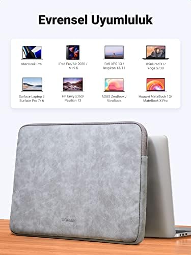 UGREEN Dizüstü Bilgisayar Kılıfı 13.3 İnç MacBook Air ile Uyumlu MacBook Pro 2020 2019 Dell XPS 13 HP Envy Lenovo Acer ASUS Chromebook Huawei - Görsel 6