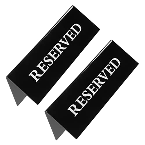Kichvoe 2Pcs Reserved Seating Signs Elegant Table Cards for Weddings Restaurants and Events and Reliable Reserved Signs for Chairs and Tables