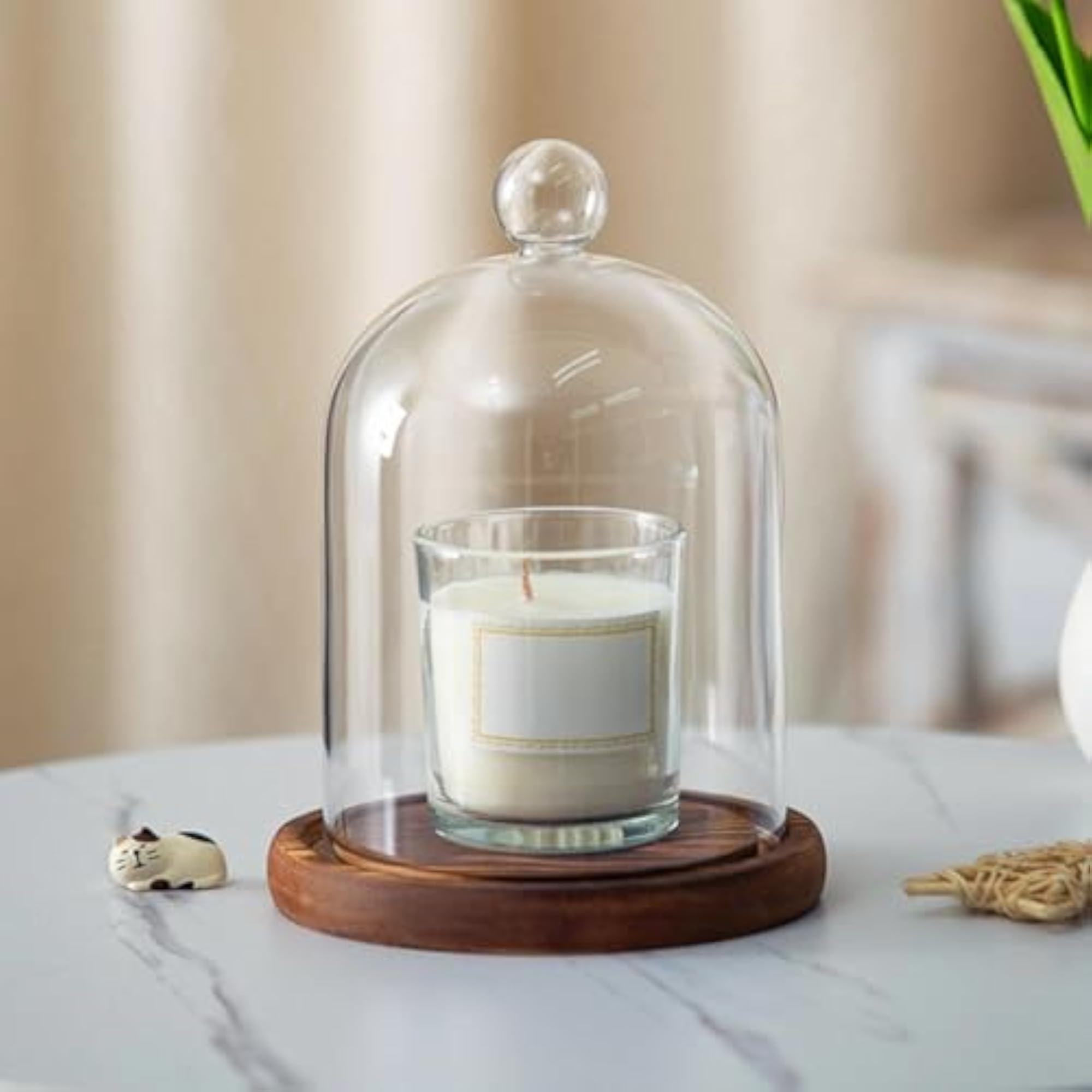 Clear Glass Dome Bell Jar for Centrepieces, Multipurpose