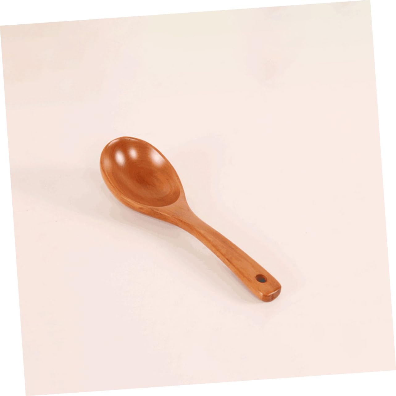 FUNOMOCYA Wooden Soup Spoon for Home Japanese Style Rice and Porridge Serving Spoon Lightweight and Sturdy Kitchen Utensil for Hot Pot and Picnic Use