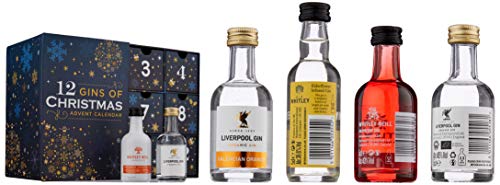 12 Gins of Christmas Advent Calendar - Hand Crafted and Organic Gin Collection includes JJ Whitley, Whitley Neill and Liverpool Gin 12 Gins of Christmas Advent Calendar - Hand Crafted and Organic Gin Collection includes JJ Whitley, Whitley Neill and Liverpool Gin