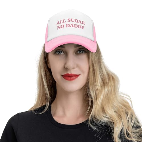 Image of Funny Trucker Hats for Women Hot Pink Funny Gag Baseball Cap for Girls Women Men Hat