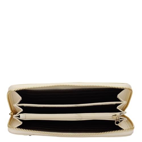 Image of Da Milano Premium Leather Wallet for Women | Multi Compartment Travel Wallet - Marshmallow White