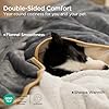 Bedsure Waterproof Dog Blankets for Small Dogs - Small Cat Blanket Washable for Couch Protection, Sherpa Fleece Puppy Blanket, Soft Plush Reversible Throw Furniture Protector, 25"X35", Grey #2