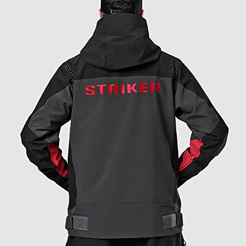 Image of Striker Men's Adrenaline Durable Breathable Waterproof Outdoor Fishing Rain Jacket with Adjustable Hood & Reflective Elements