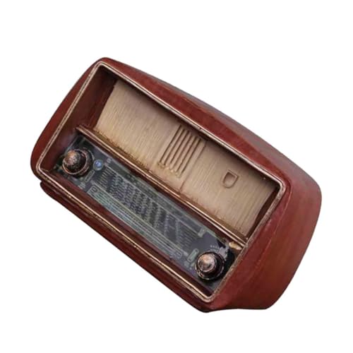 Radio retro de resina marrón HAPINARY regalo vintage elegante para despacho 7