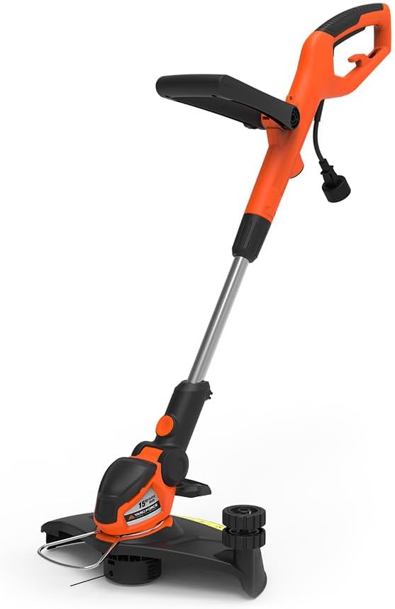 Miniatura 6 de Yard Force Recortadora eléctrica YF5515LT con ancho de corte de 15 pulgadas, carrete de cuerda de 0.06 pulgadas x 26 pies, doble línea de corte,