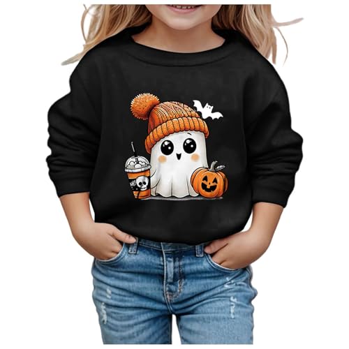 Genérico Sudadera Niña con Capucha Manga Larga Puños Elásticos Algodón Ropa Infantil Ajuste Cómodo Suave Transpirable Otoño Invierno Casual Deporte Diario A29