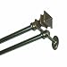Kenney Arts Craft Double Window Curtain Rod, 48 to 86-Inch, Oil Rubbed Bronze
