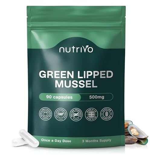 Green Lipped Mussel Capsules | 90 Capsules | Green Lipped Mussels for Humans | Sustainably Sourced from New Zealand | High Strength Joint Support Supplement | Rich in Omega-3 & Glycosaminoglycans