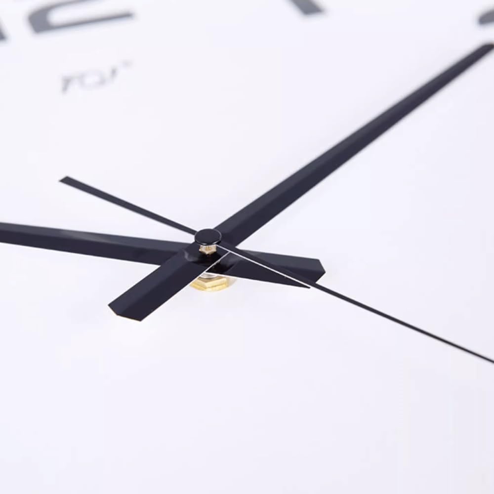 Reloj Cocina Reloj de Pared Grande, Sencillo y silencioso for Sala Estar(Negro,14inch)