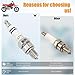 QAZAKY 2pcs Spark Plug A7TC Compatible with GY6 50cc-70cc 90cc 110cc 125cc 150cc ATV Scooter Pit Dirt Mini Bike Moped Go Kart Chinese C7HSA C5HSA C6HA CR6HS CR6HSA U16FSR U22FS Z10 Z10YC Z12 Z8 UR3AS