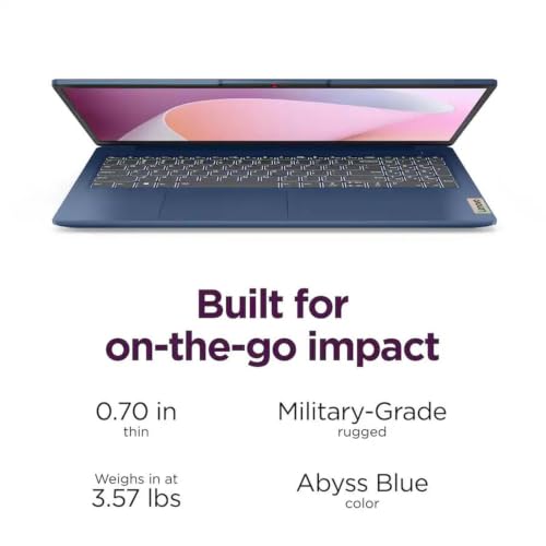 Image of Lenovo IdeaPad Slim 3 • 15.6 inch FHD Business Laptop • AMD Ryzen 5 • 8GB RAM DDR5 • 256GB SSD • 2026 Edition • Copilot AI • Windows 11