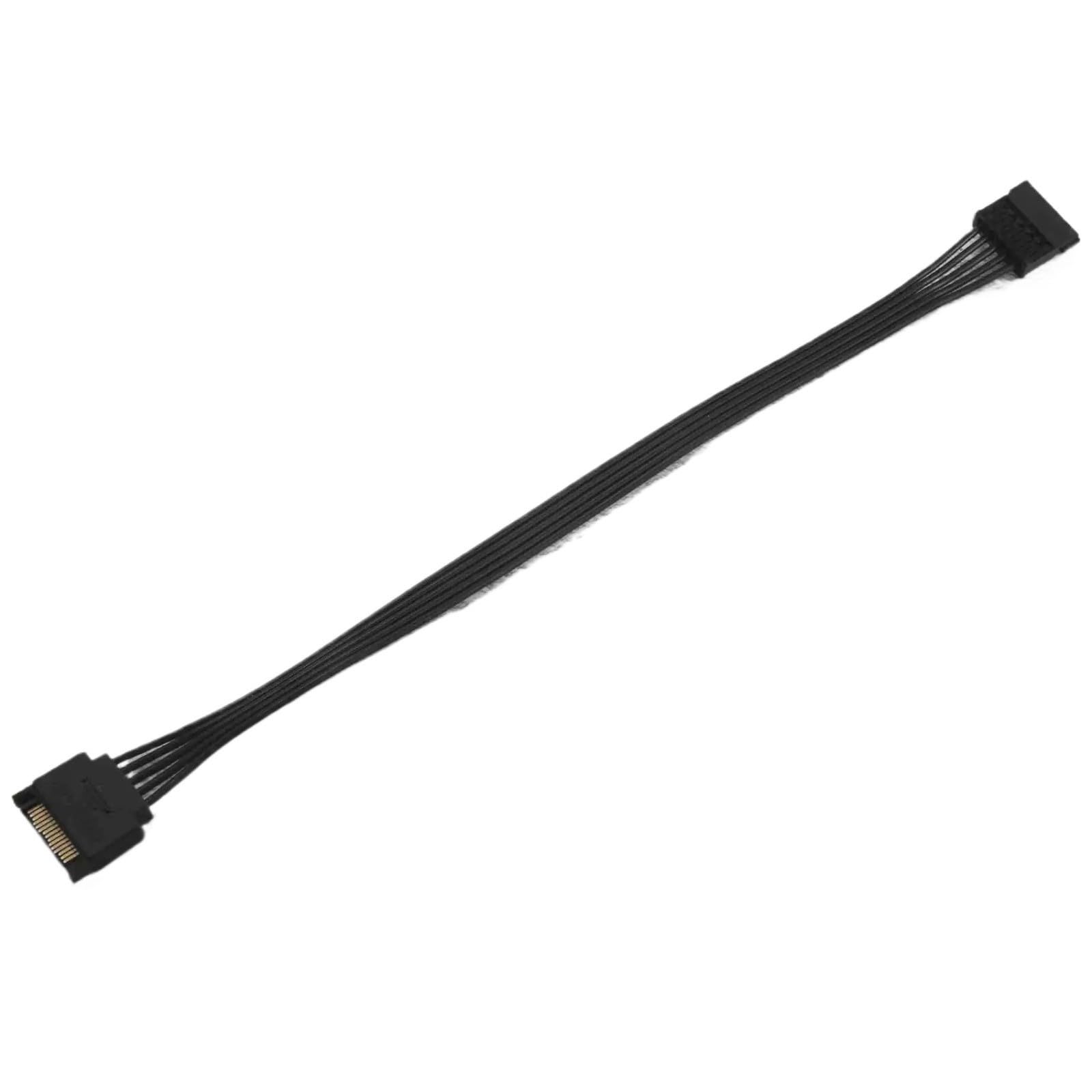 Generico Cavo di prolunga C9‑SATA da 15 pin 30 cm for HDD SSD