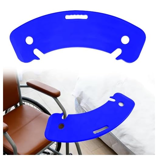 Transfer Board, Sliding Board for Wheelchair Users, Patient Lifter, Elderly Care Transfer Board, Patient Pusher for Transferring Patients or Handica from Wheelchair to Bed (Blue)
