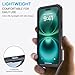 Lanhiem for iPhone 16 Pro Waterproof Case, Dustproof Case Built-in Screen Protector & Camera Protection, 360 Full Body Heavy Duty Waterproof Phone Case 6.3