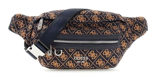 GUESS Berlin Bumbag Deep Indigo elegante bolso de correa azul marino con acabados premium