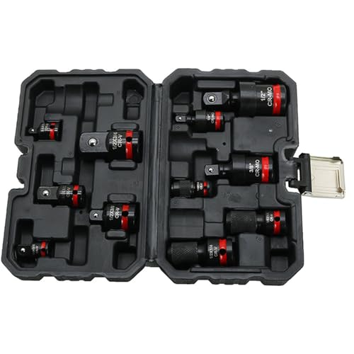 Kit adaptateur de visseuse à percussion et clé 1/4" 3/8" 1/2" pour entretien
