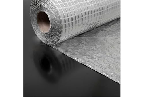 Vapour Barrier Membrane VCL- Thermal, Insulating Reflective Aluminium Foil Barrier - Use for Flooring, Walls and Roof Insulation. (1.5m x 50m (75 sq/m))