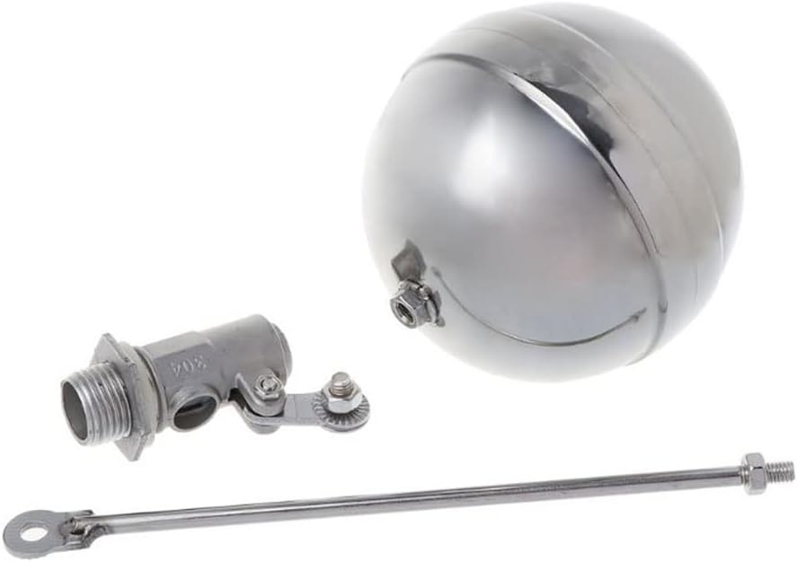 Float,Float Valve, Float Sensor Valve DN15 Male Thread Water Tank Ball, Stainless Steel Flow Control Float Sensor Valves