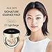 AGE20'S Signature Essence Pact SPF 50+ | Pack of 2 | 21 Light Beige | Cream Foundation, Dewy Finish, Natural Coverage | Korean Cushion Foundation