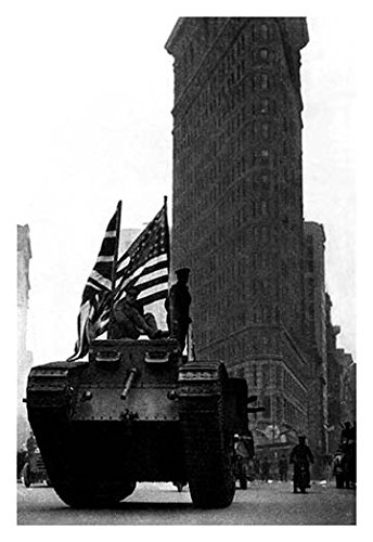 A British Tank on Fifth Avenue Fine Art Canvas Print (20"x30")
