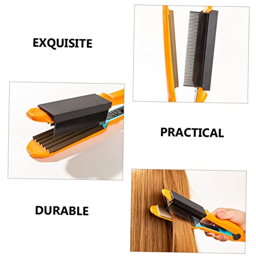 SaditY Peine alisador eléctrico portátil para cabello, 4 piezas, accesorio para plancha de pelo, peine con dientes finos de nailon miniatura 7