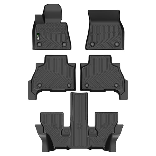 Image of HAFIDI Floor Mats Fit for BMW X7 2026-2019 Car Mats for BMW X7 All Weather Floor Liner (Only 6 Seats) Protection TPE Anti-Slip Automotive Accessories, Black