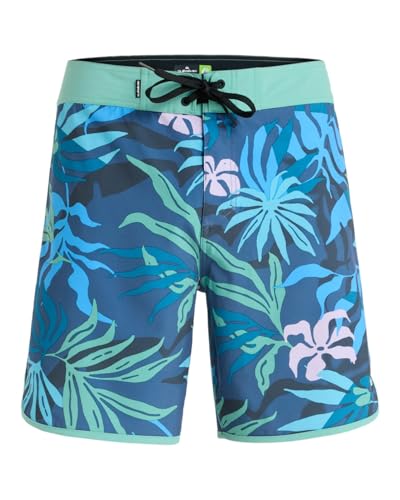 Boardshort Quiksilver Surfsilk Scallop 18" homme bleu pour le surf