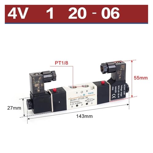Commande directionnelle pneumatique 4V120-06 compacte monostable
