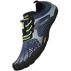 SAGUARO Herren Damen Barfußschuhe Atmungsaktiv Traillaufschuhe rutschfeste Fitnessschuhe