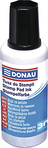 DONAU 7808001PL-F01 Stempelfarbe 30 ml schwarz