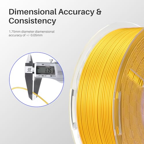 Image of ELEGOO Silk PLA Filament 1.75mm Triple Colors Orange Blue Purple 250g, Shiny Tri-Color 3D Printer Filament Dimensional Accuracy + /- 0.05mm, 250g Spool Fits for Most FDM 3D Printers
