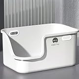 猫トイレ 大型トイレ 65サイズ 82サイズ 猫トイレ 大きい 飛散防止 おしゃれ キャッツトイトイレ猫 トイレ 猫トイレ 猫 トイレ 大型 猫のトイレ 猫砂盆 ネコ トイレ(65cmホワイト)