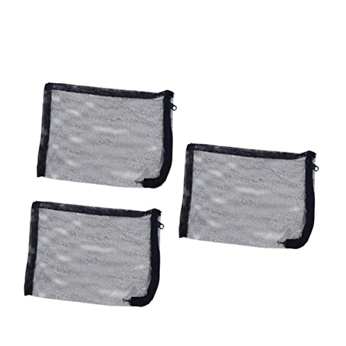 COSMEVIVI 12個 メッシュフィルターバッグ 池用のボール 水族館の泡 池フィルター プール ネット 池の濾材 水槽 フィルター フィルターメディアバッグ 庭の池用フィルターバッグ Black