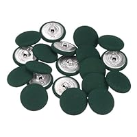 QUARKZMAN 10pcs 32L Bottoni Rotondi Ricoperti Di Tessuto 20mm