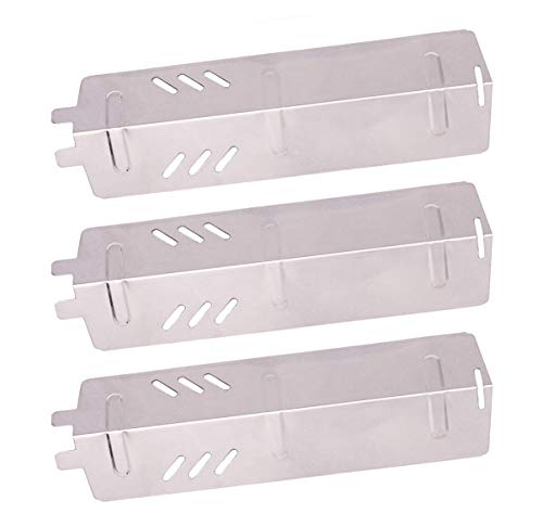 BBQ funland SH1561(3-Pack) Stainless Steel Heat Plate, Burner Cover, and Flavorizer Bar Replacement