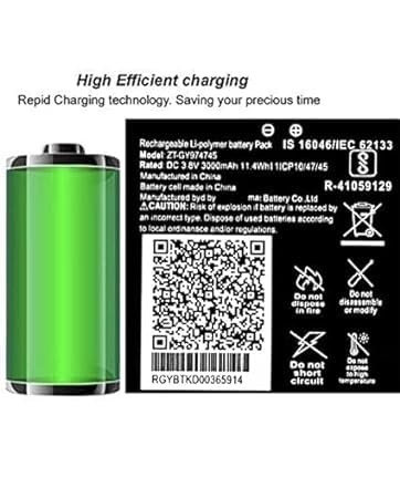 Image of ZT-GY974745 Battery for Jio WiFi Dongle JMR815 JMR1040 Wireless Router Battery with 1 Year Warranty**** (Y202)