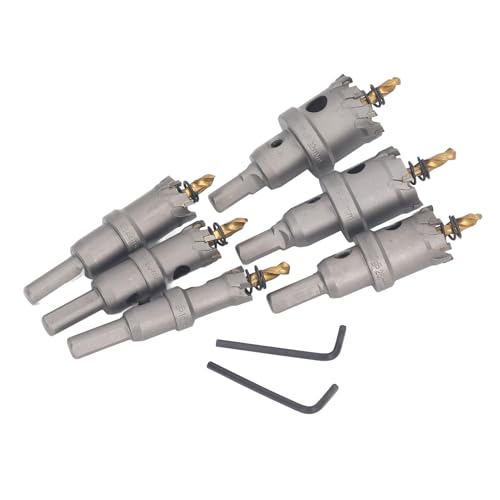 Kit de 6 Sierras de Corona Carburo 16mm a 32mm miniatura 4