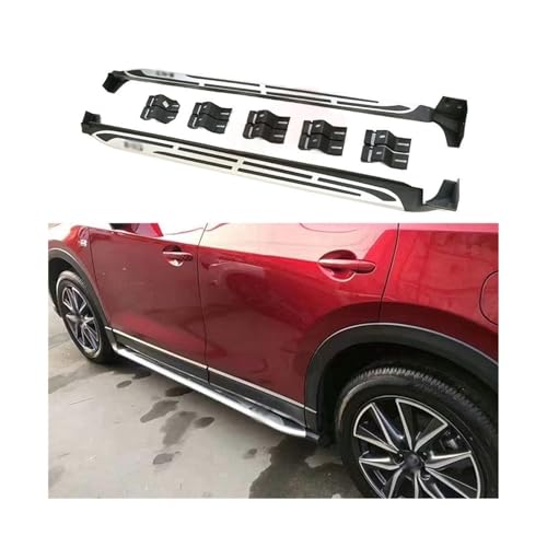 ランニングボード サイドステップバー サイドペダル アルミプロテクター 2個 マツダ CX5 CX-5 2017-2023対応