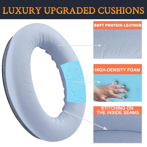 Image of SOULWIT Earpads for Bose (QC45 /QC SE /QC Wireless) - Moonstone Blue | for (QuietComfort 45 /Quiet Comfort SE /Quiet Comfort Wireless) Over-Ear Headphones