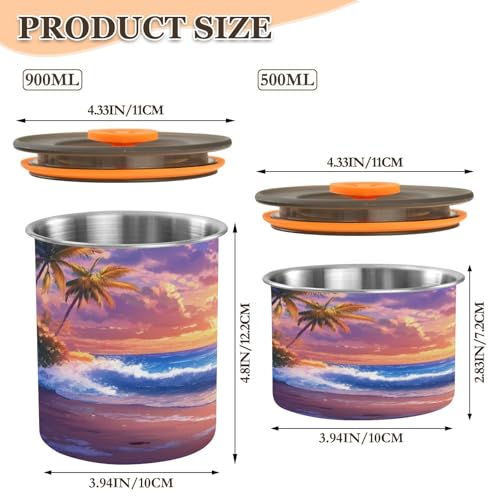 Contenedor Hermético de Acero Inoxidable para Café 30oz miniatura 2
